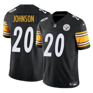 Mens Youths Kids Womens Kaleb Johnson Black Jersey Stitched